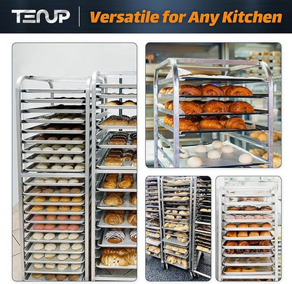 TenUp 10-Tier Half Size Sheet Pan Rack, Heavy-Duty Aluminum Bakery Rack - Image 7