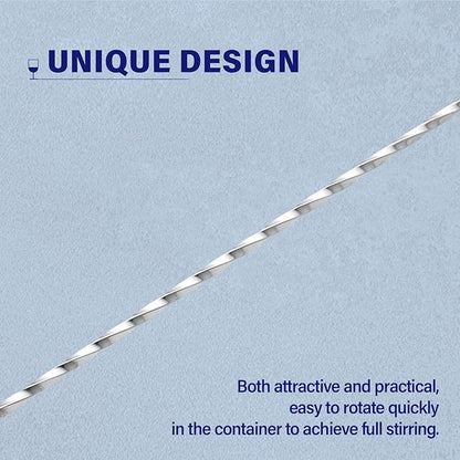 Briout 4 Pieces Bar Spoon, 12 Inches Long Handle Drink Stirrer - Image 4