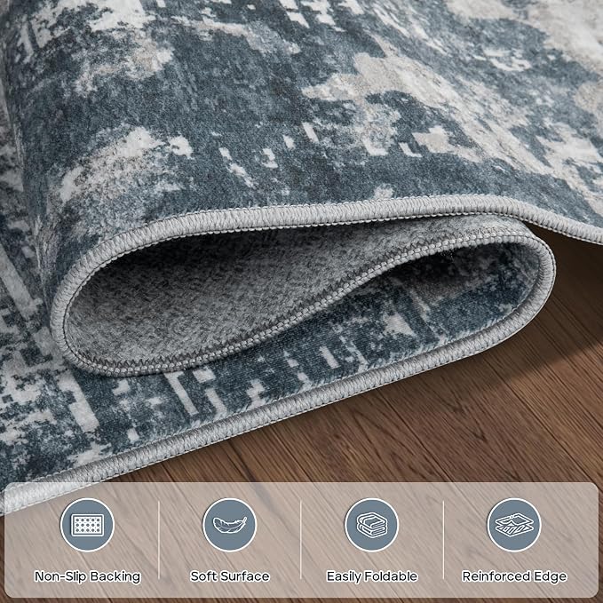 8x10 Area Rugs for Living Room Rug Washable: Modern Large Rug for Dining Room - Image 4