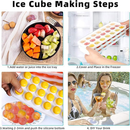 Ice Cube Trays with Lids BPA Free, Dishwasher Safe - Image 5