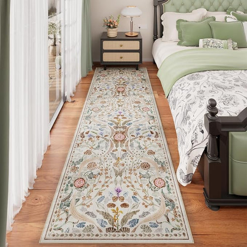 AMTOVO 2.7x8 Runner Rug for Hallway, Washable Non-Slip Long Kitchen Carpet - Image 2
