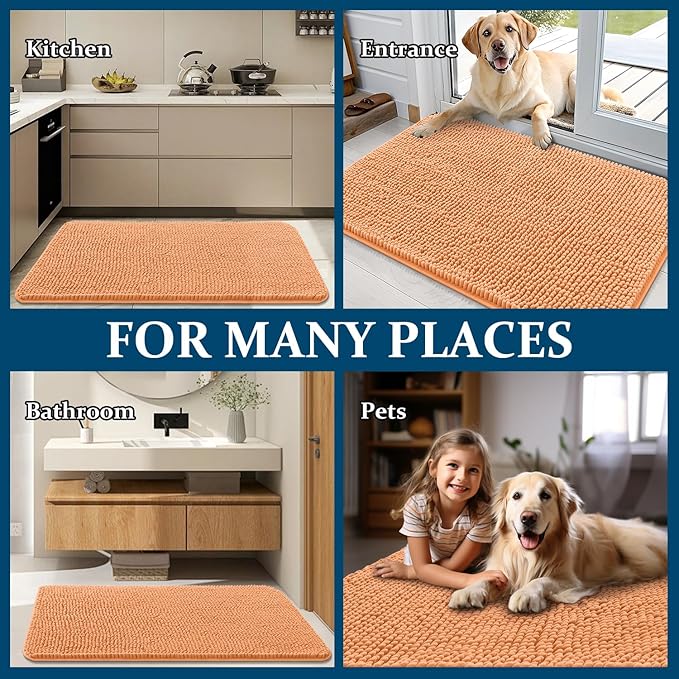 OLANLY Dog Door Mat for Muddy Paws 30x20, Absorbs Moisture and Dirt, Absorbent - Image 8