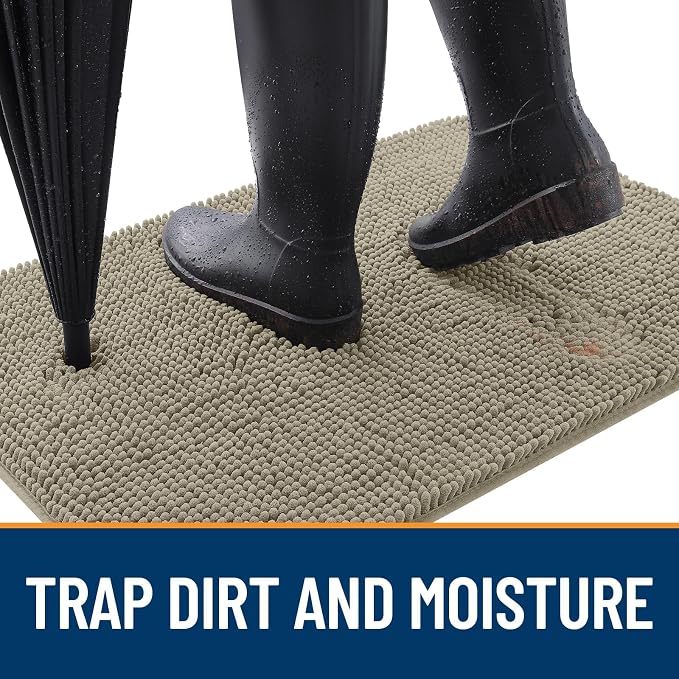 OLANLY Dog Door Mat for Muddy Paws 47x24, Absorbs Moisture and Dirt, Absorbent - Image 2