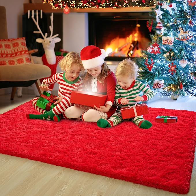 Chicrug Soft Area Rugs for Bedroom Living Room Plush Fluffy Rug 3x5 Feet - Image 6
