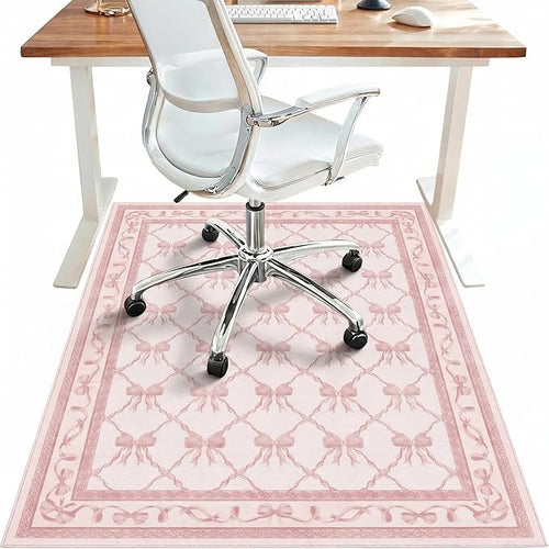 36"x60" Office Chair Mat for Hardwood Tile Floor, Under Desk Carpet Protector by BESBLEE