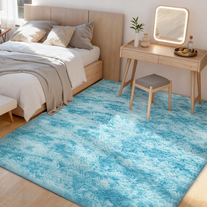 Litanika 4x6 Fluffy Shag Faux Fur Area Rug - Image 2