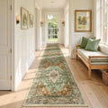 RELEANY Area Rugs Runner 2'6"x10' Washable Non-Slip, Floral Vintage Distress by RELEANY