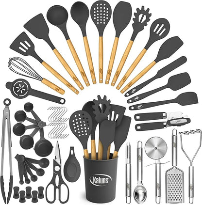 Kaluns 50 PCS Silicone Kitchen Utensils Set Complete Kitchen Set by Kaluns%C2%AE