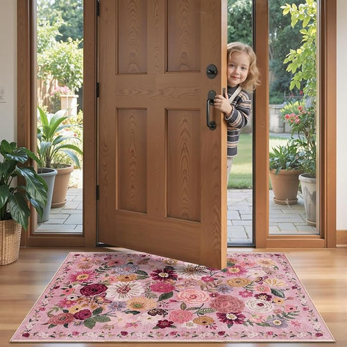 2x4 Entryway Runner Rugs, Non Slip Washable Rugs - Image 2