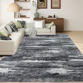 Shag Rugs for Living Room 6x9, Ultra Soft Abstract Grey Big Fuzzy Rugs for by Ailyei
