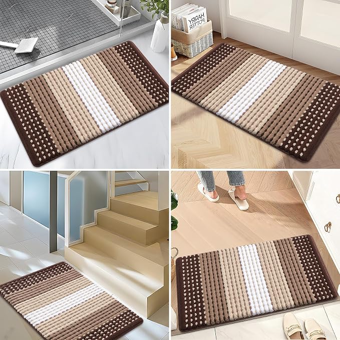 Kitinjoy Indoor Outdoor Door Mat, 47x17 Non-Slip Absorbent Dirt Trapper - Image 6