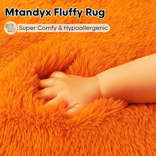 8x10 Area Rugs Living Room, Large Plush Fluffy Bedroom Carpet, Non-Slip - Image 2