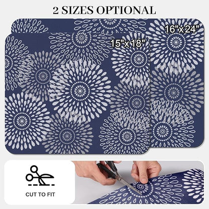 LuxStep Dish Drying Mat Super Absorbent Kitchen Counter Mat Rubber Backing - Image 2