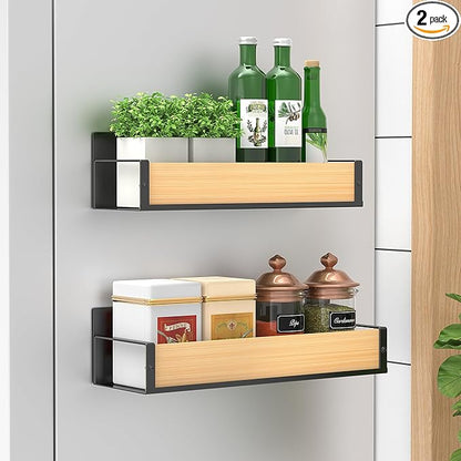 HuggieGems 2 Pack Magnetic Spice Storage Rack Organizer by HuggieGems