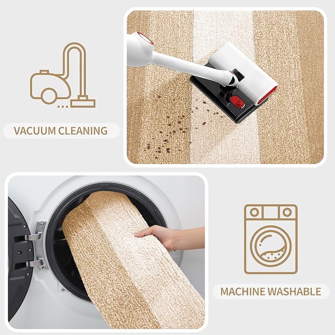 Kitinjoy Indoor Outdoor Door Mat, 59x36 Non-Slip Absorbent Dirt Trapper - Image 5
