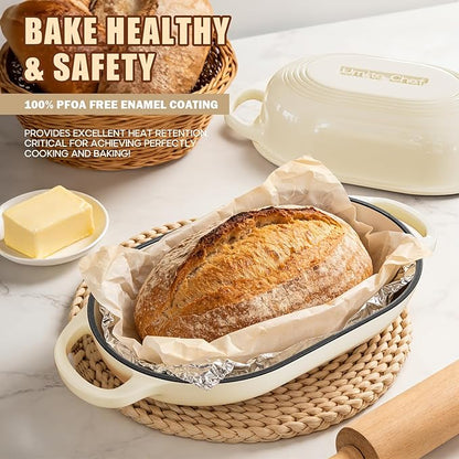 Enameled Cast Iron Dutch Oven for Bread Baking - Image 5