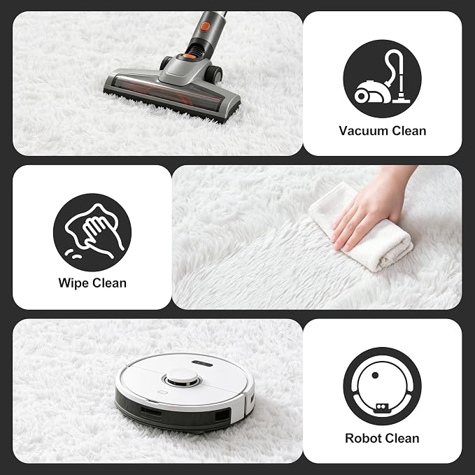 10X14 Large Area Rugs for Living Room Bedroom, Soft Fluffy Indoor Carpet Plush - Image 7
