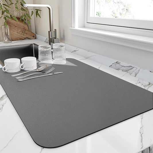 HotLive Dish Drying Mat for Kitchen Counter, Heat Resistant Drainer Mats by HotLive