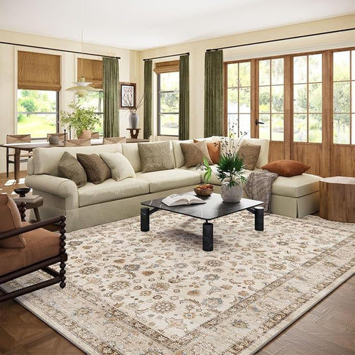 10x14 Area Rug Washable Rugs: Large Living Room Rug Stain Resistant Non Slip by palohom