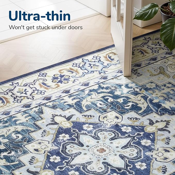 Lessymo 8 x 10 Area Rugs for Living Room, Machine Washable Area Rugs Boho Faux - Image 4