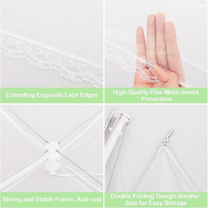 HBlife 3 Pack Pop-Up Mesh Food Cover Tent - Image 8