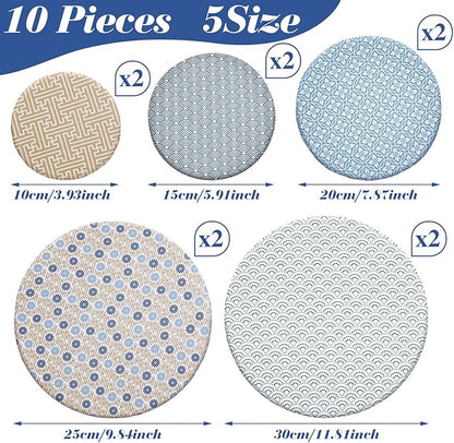 10 Pack Cloth Bowl Covers for Bread Rising - Image 3