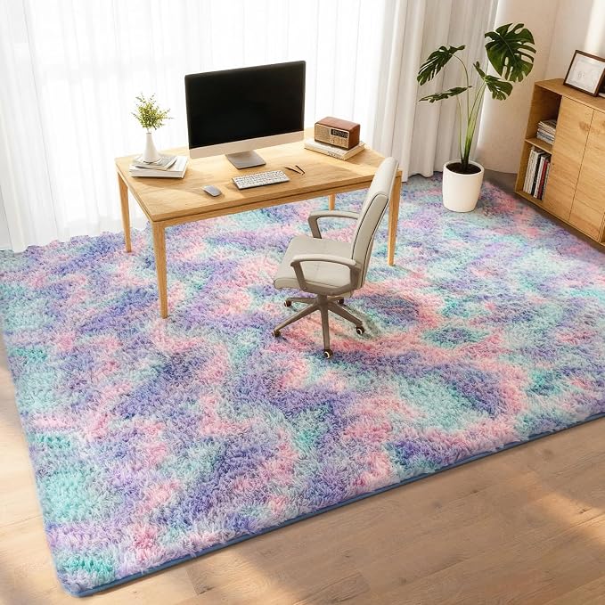Litanika 4x6 Fluffy Shag Faux Fur Area Rug - Image 3