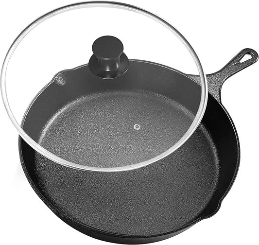 Utopia Kitchen Saute Frying Pan 8 Inch, Cast Iron Chefs Pan, Pre Seasoned Cast by UTOPIAKITCHEN