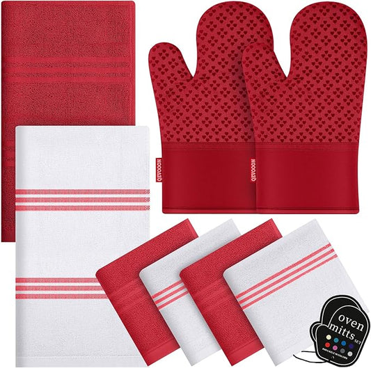 Dish Towels and Dishcloths by QEVOOON