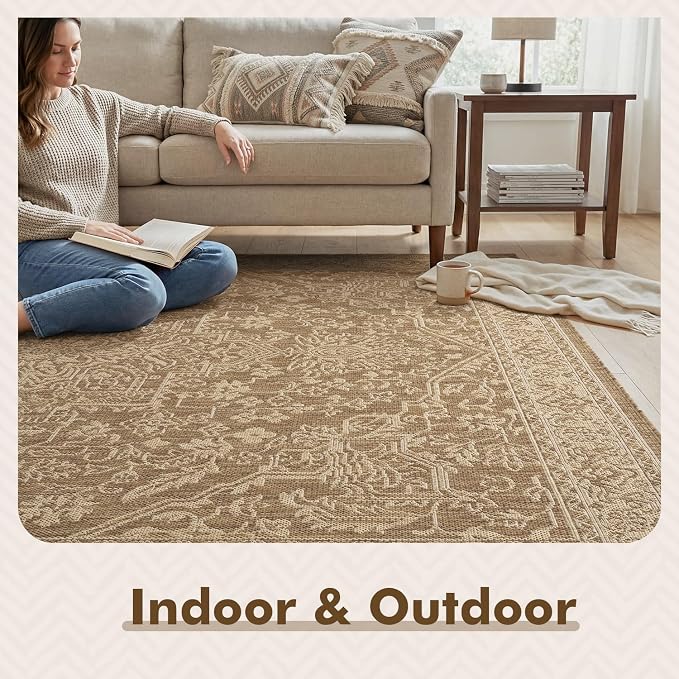 MontVoo-Outdoor Rug-Patio Rug 4x6 ft Polypropylene Indoor Outdoor Rugs Carpet - Image 3