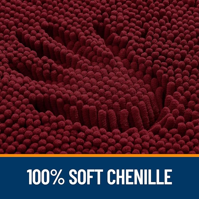 OLANLY Large Bathroom Rugs 50x30, Extra Soft Absorbent Chenille Bath Rugs - Image 3