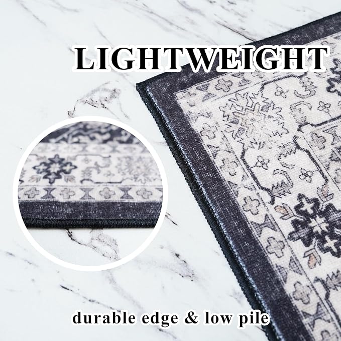 Washable 3x25 Extra Long Runners: Oriental Soft Non-Slip Hallway Runner Rugs - Image 3