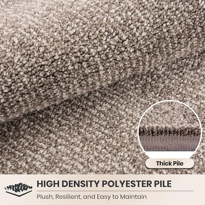 PURRUGS Dirt Trapping Door Mat Half Round 32" x 47", Non-Slip Machine Washable - Image 4