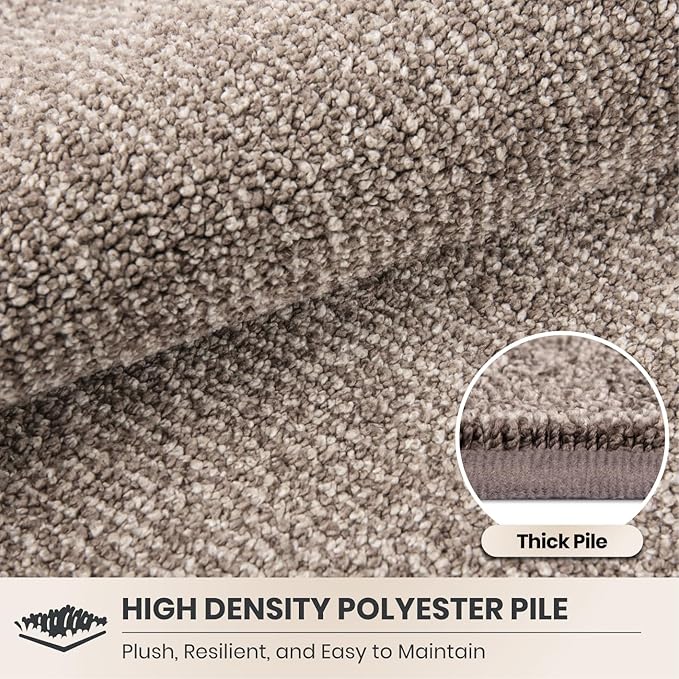 PURRUGS Dirt Trapping Door Mat Half Round 24" x 35.5", Non-Slip Machine - Image 4
