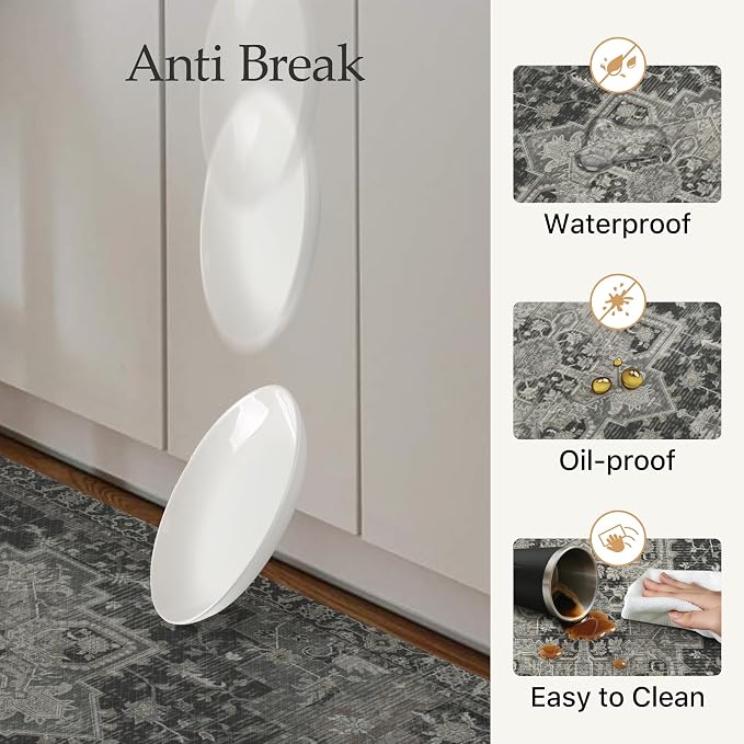 GENIMO Kitchen Mats for Floor 2PCs, Washable Anti Fatigue Mat for Cushioned - Image 5