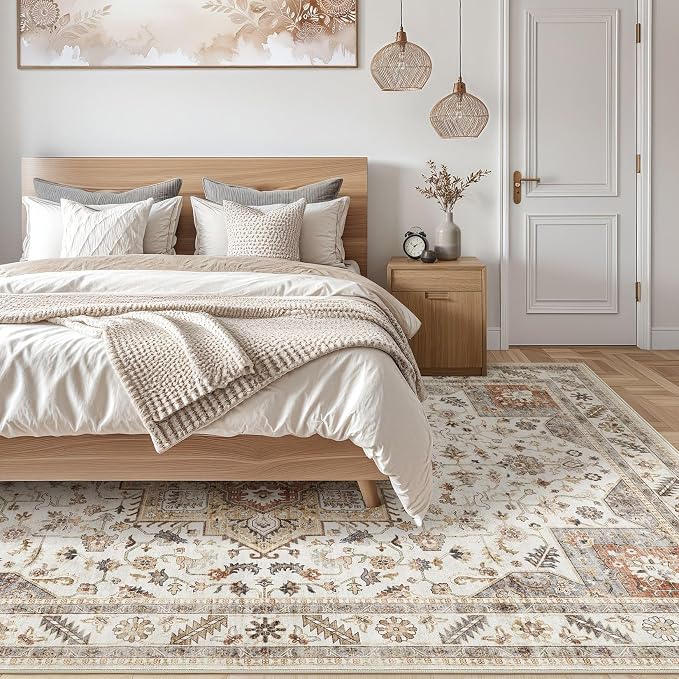 Vintage Living Room Area Rug 5x7 - Image 7