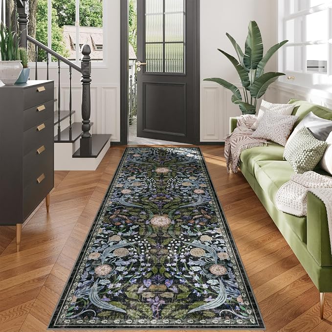 AMTOVO 2.7x8 Runner Rug for Hallway, Washable Non-Slip Long Kitchen Carpet - Image 4