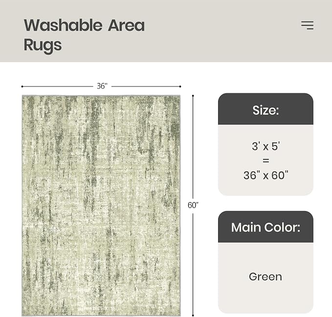Valenrug Washable Rug 3x5 - Image 2