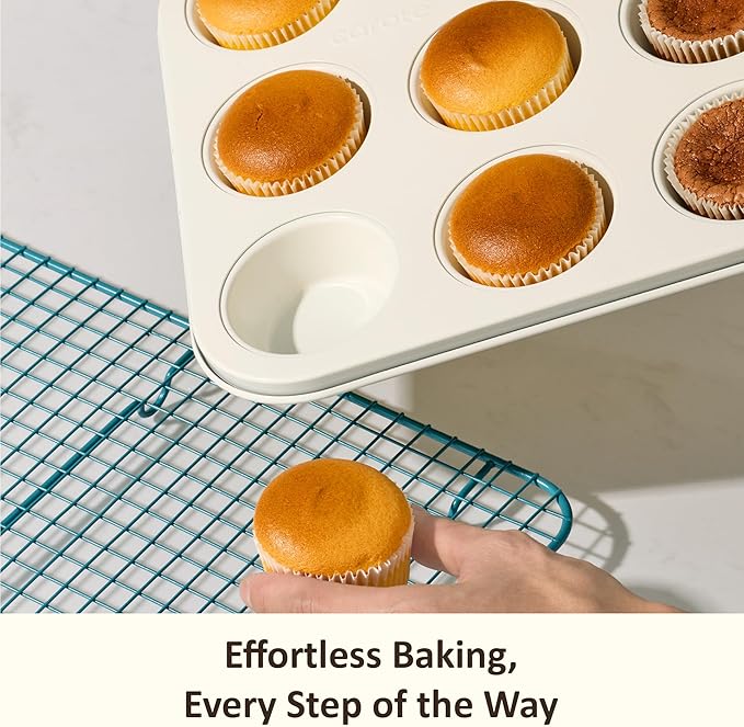 CAROTE 6-Piece Ceramic Baking Pans Set, Aluminized Steel Bakeware Sets - Image 5