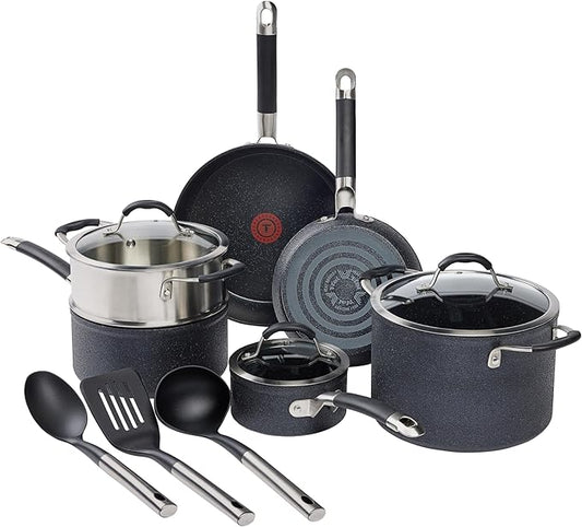 T-fal Stone Force Platinum Non Stick Cookware Set 12 Piece, Oven Broiler Safe by T-falbrand
