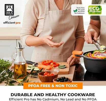 BRA COOKWARE Efficient Pro Nonstick Stock Pot w/Lid | 9.5 Inch 4.2 Quart - Image 7