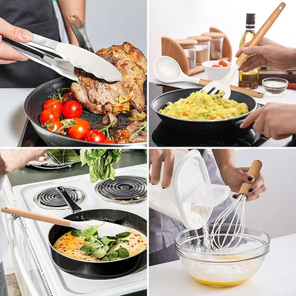 E-far Kitchen Utensils Set of 12, Silicone Cooking Utensils - Image 5