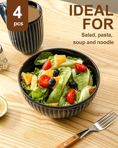 HASENSE Large Ceramic Serving Bowls 42 Oz - Image 6