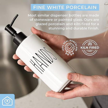Heartland Home Porcelain 16oz Empty Liquid Dispenser Bottle - Image 5