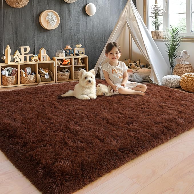 Area Rugs 9x12 for Living Room, Ultra Soft Fluffy Rugs for Bedroom, Non-Slip - Image 2