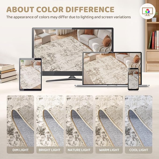 UERMEI 6x9 Area Rug Living Room Rugs - Image 6