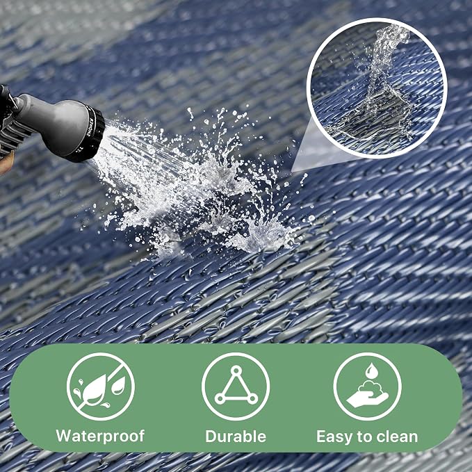GENIMO Waterproof Outdoor Rug 5' x 8' - Image 5