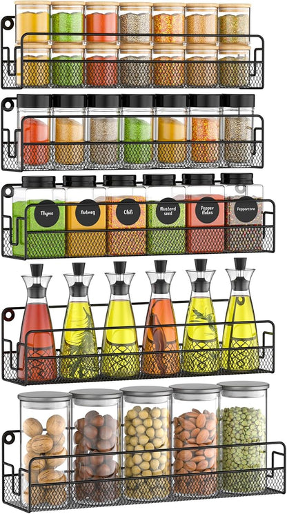 Wall Mounted Spice Rack Organizer, Pantry Door Organizer & Hanging Storage by Unknown