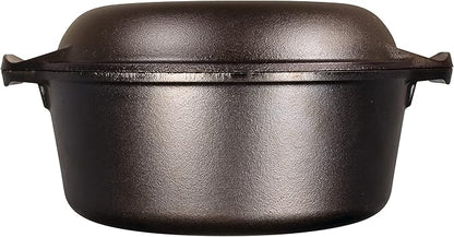 Lodge Cast Iron Double Dutch Oven - Image 3