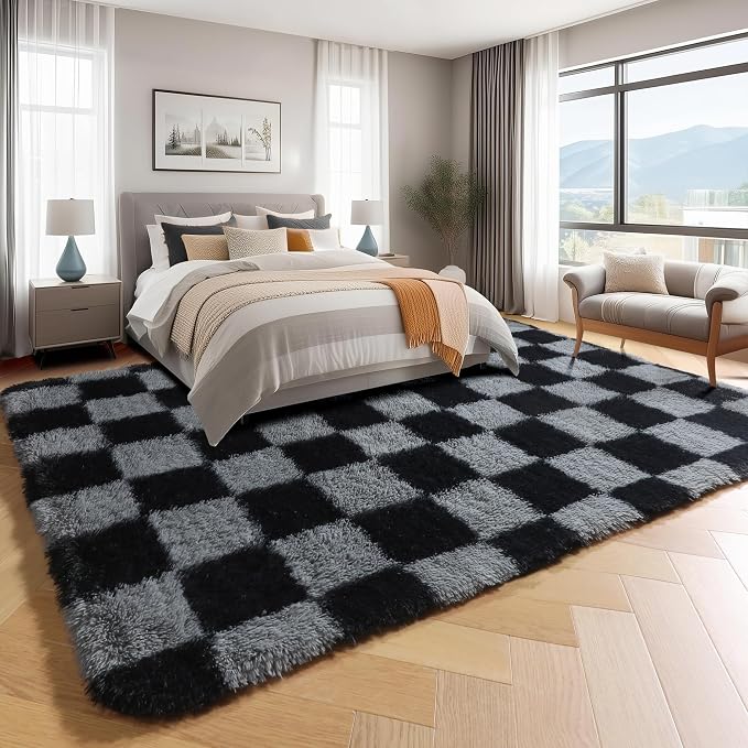 KICMOR Rugs for Living Room 7x9 Area Rug, Indoor Soft Plush Big Rug for Kids - Image 3